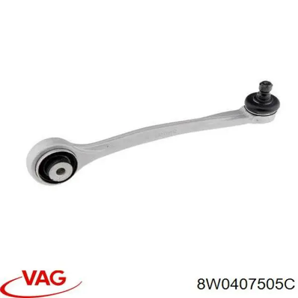 8W0407505C VAG braço oscilante superior esquerdo de suspensão dianteira