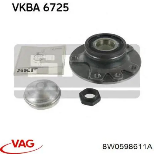 Задняя ступица 8W0598611A VAG