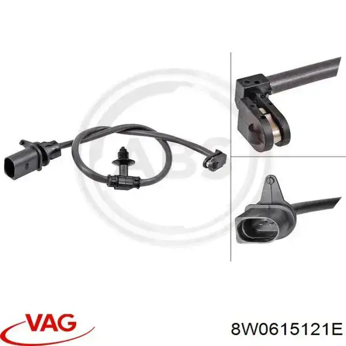 Датчик износа тормозных колодок задний 8W0615121E VAG