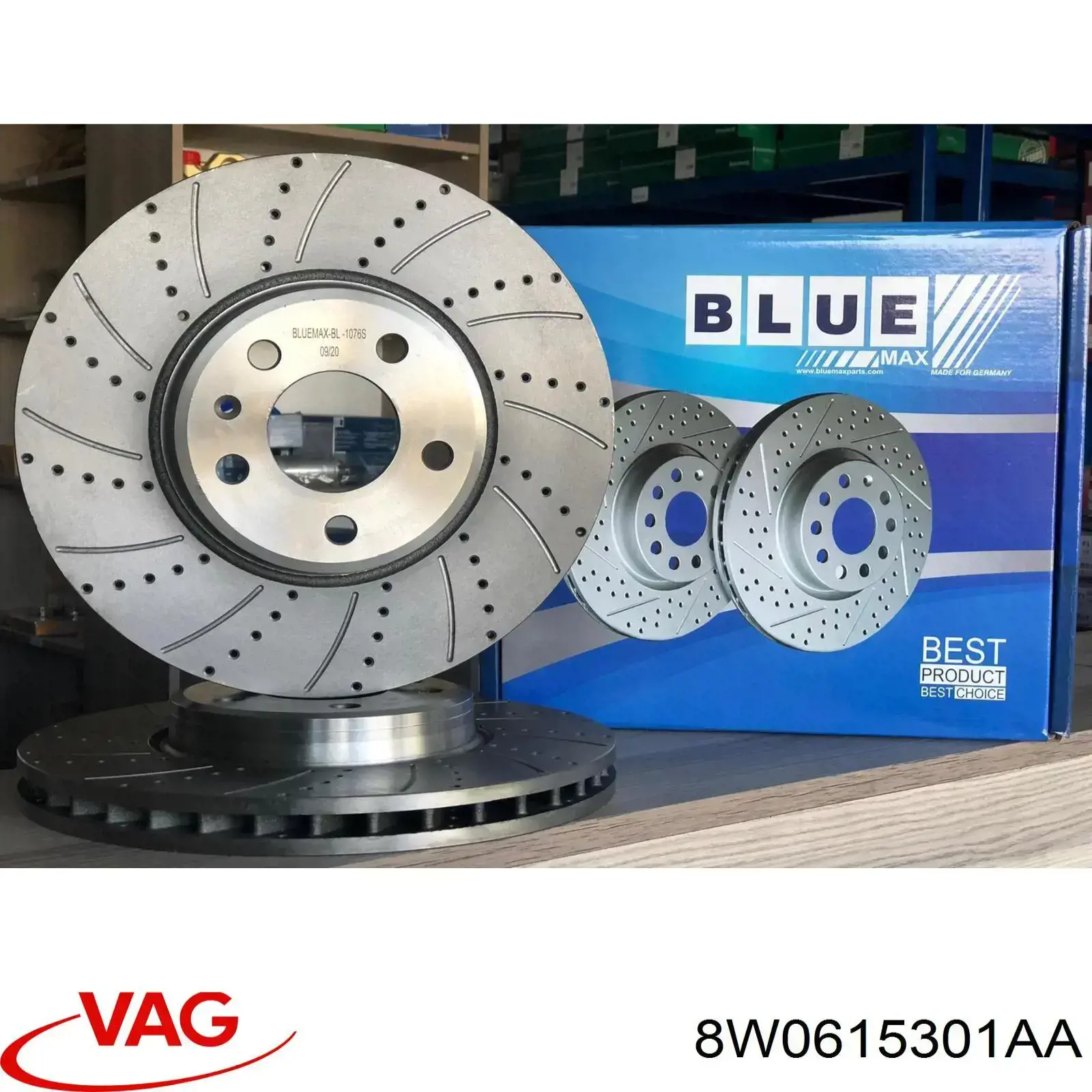 8W0615301AA VAG Диск тормозной передний