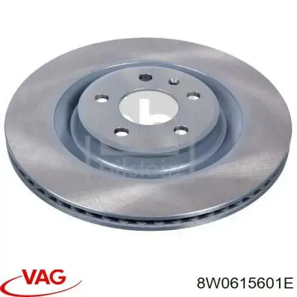 8W0615601E VAG Disco do freio traseiro