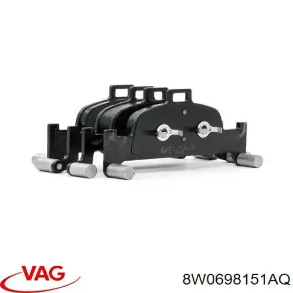 8W0698151AQ VAG Колодки передние