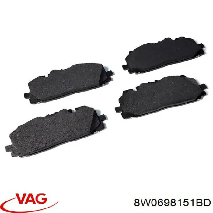 Sapatas do freio dianteiras de disco VAG 8W0698151BD