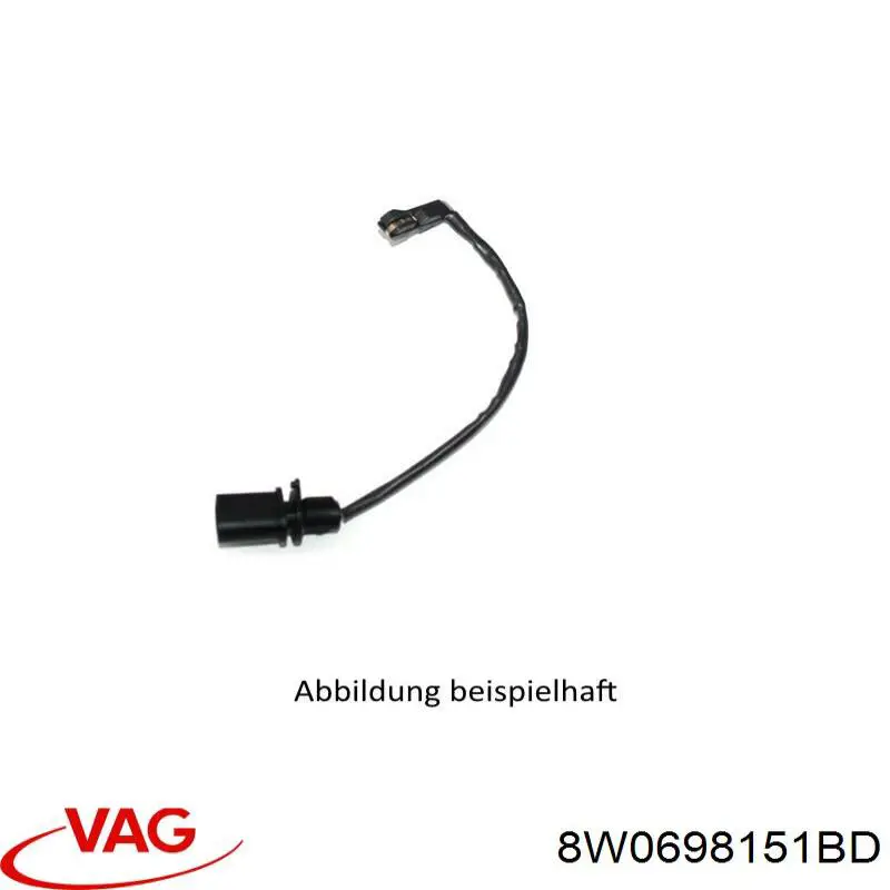 Compre 8W0698151BD VAG Sapatas do freio dianteiras de disco