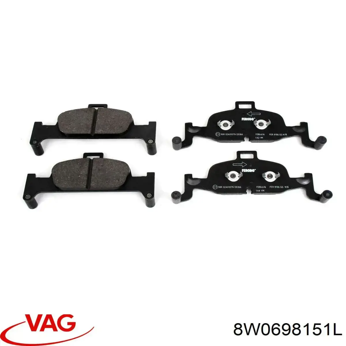 Тормозные колодки VAG 8W0698151L