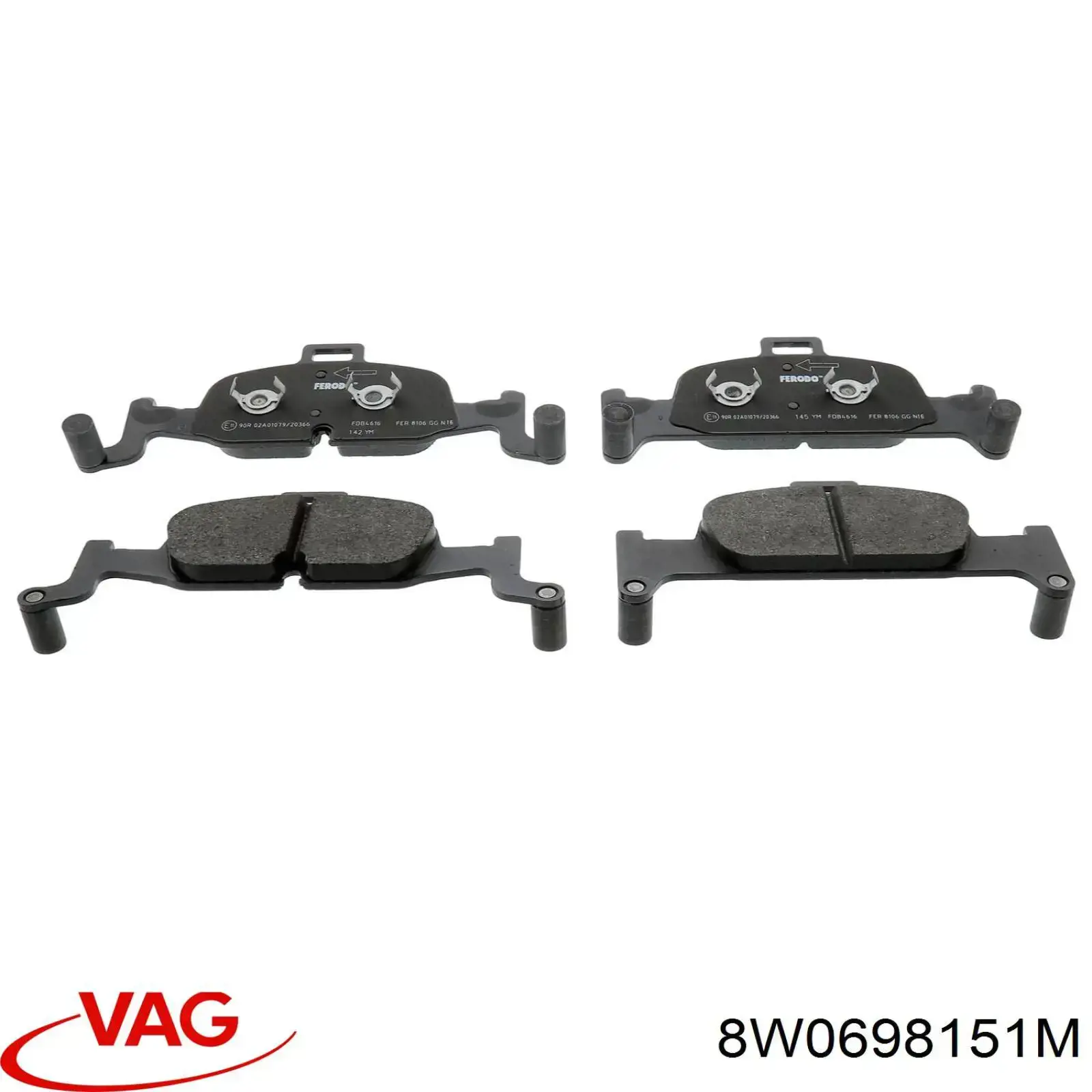 Колодки VAG 8W0698151M цена, от 61.11 USD