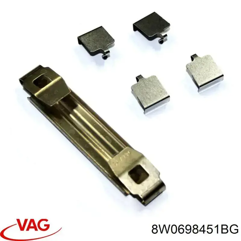 Купить 8W0698451BG VAG Колодки тормозные задние, дисковые