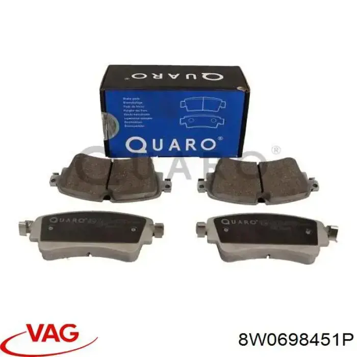 8W0698451P VAG Колодки тормозные дисковые комплект