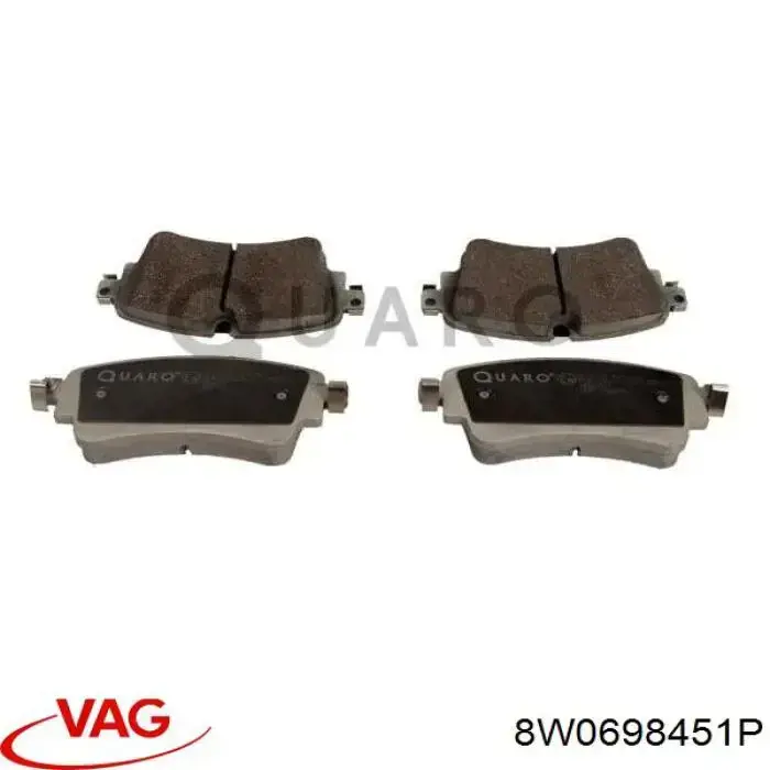 Колодки дисковые  VAG 8W0698451P цена, от 78.74 USD