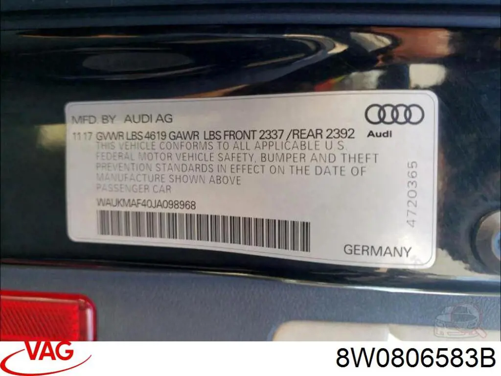 Купить 8W0806583B VAG 