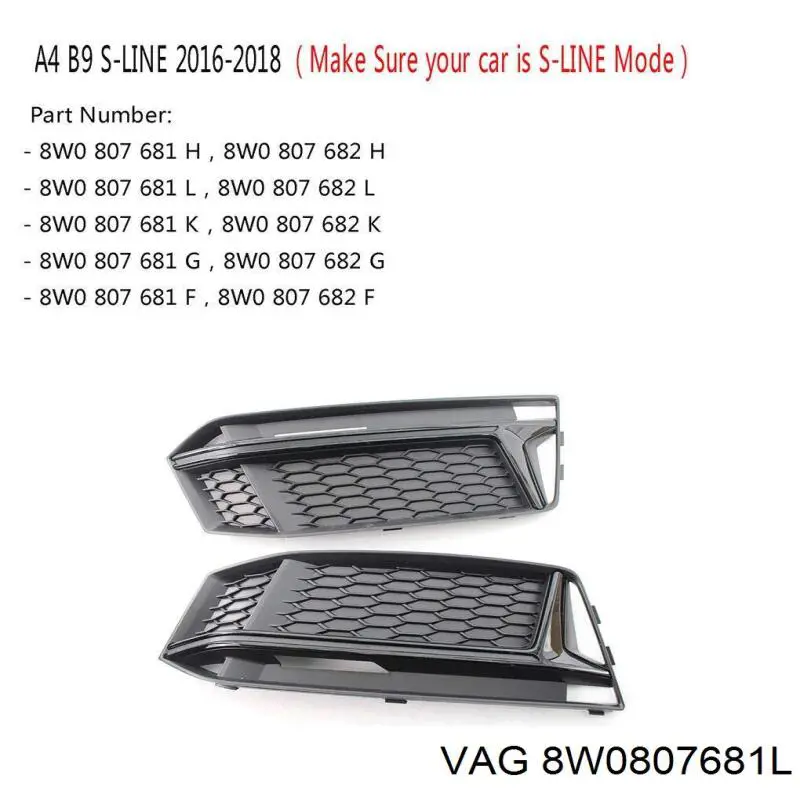  8W0807681L Market (OEM)