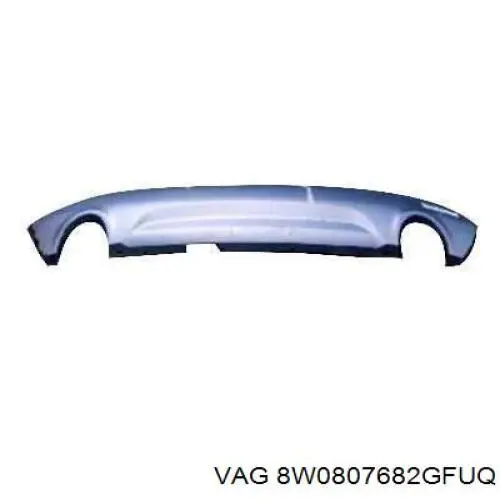 Решетка бампера переднего правая 8W0807682GFUQ VAG