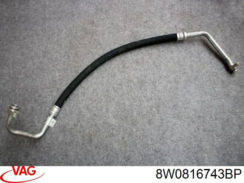 Шланг кондиционера, от испарителя к компрессору VAG 8W0816743BP