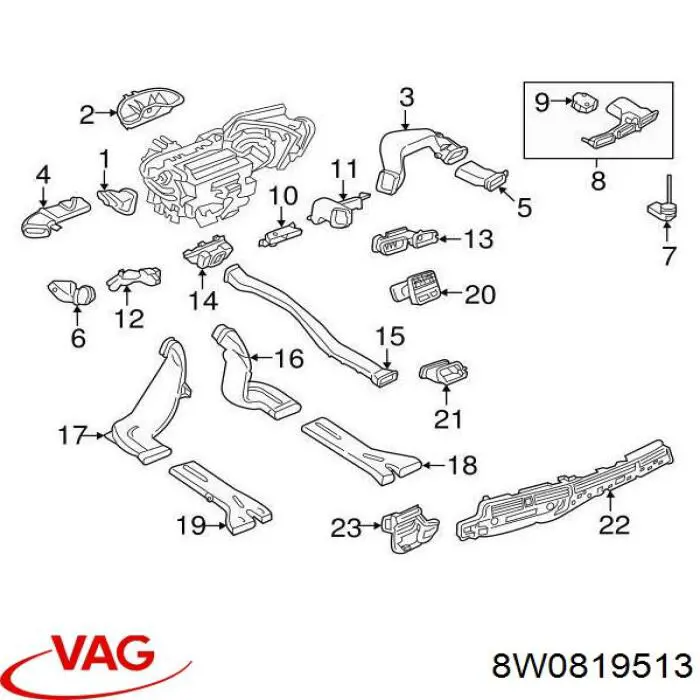 8W0819513 VAG 