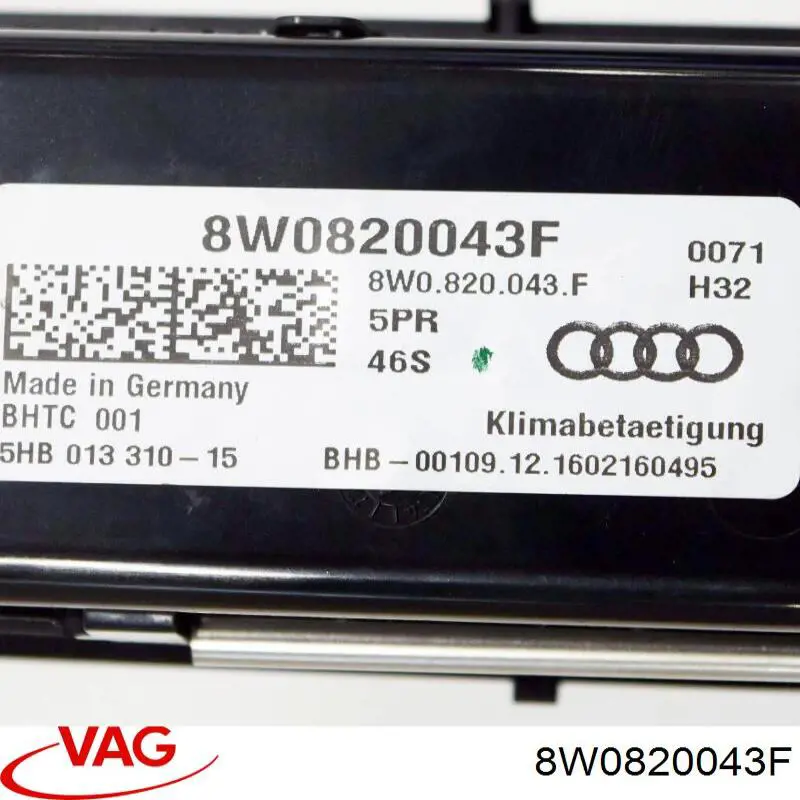 Регулятор вентилятора отопителя VAG 8W0820043BQ5PR цена, от 35.31 USD