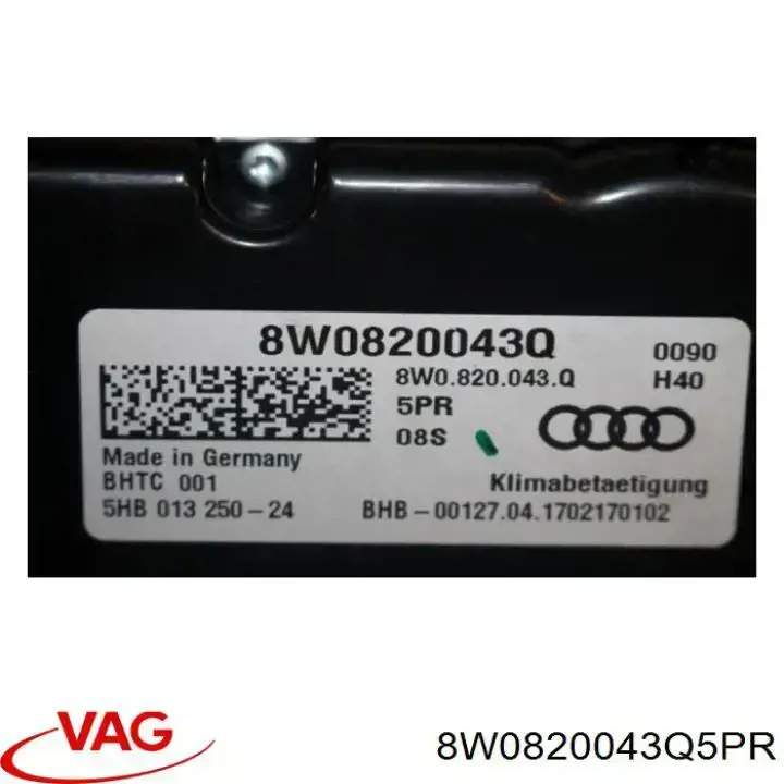 Регулятор вентилятора отопителя VAG 8W0820043Q5PR цена, от 44.34 USD