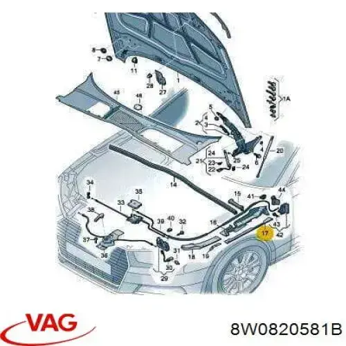  VAG 8W0820581B цена, от 8.81 USD