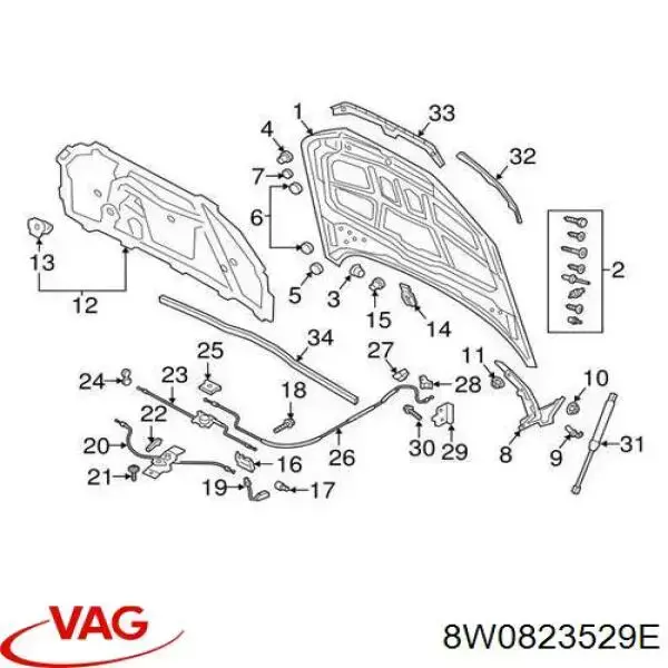 Купить PAD75004O Signeda Трос капота
