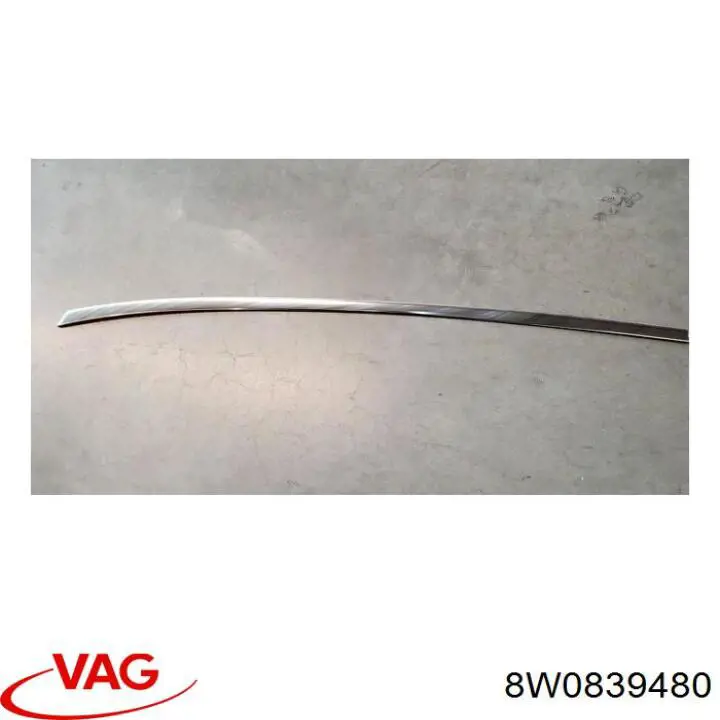 Купить 8W0839480 VAG Уплотнитель стекла двери задней правой внутренний (планка)