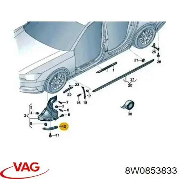 8W0853833 VAG 