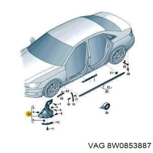 8W0853887 VAG 