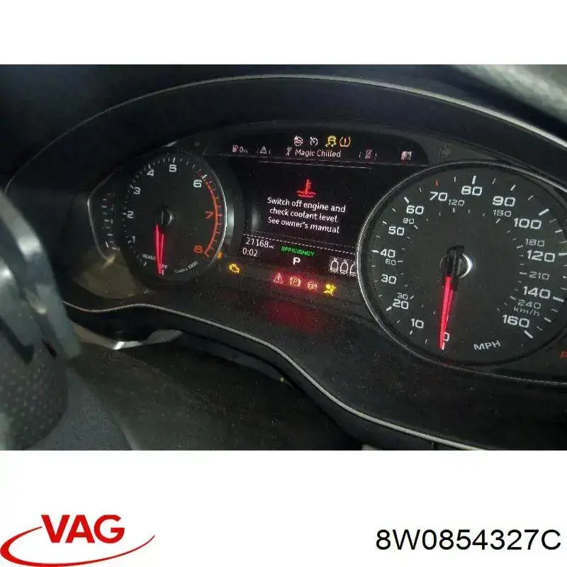 Молдинг ветрового стекла левый VAG 8W0854327C