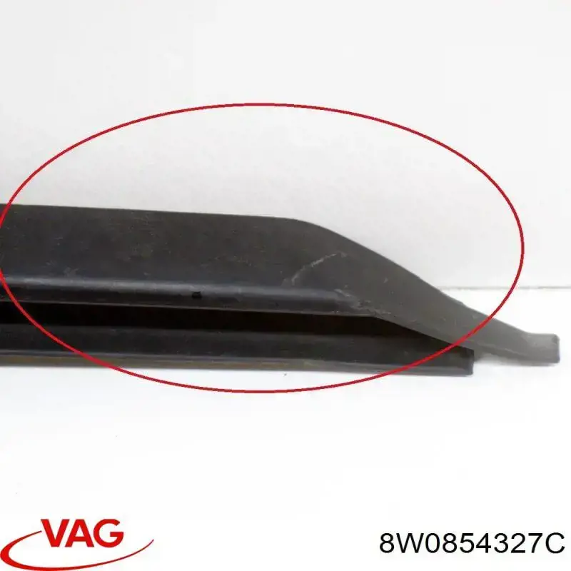 8W0854327C VAG Рама ветрового стекла левая