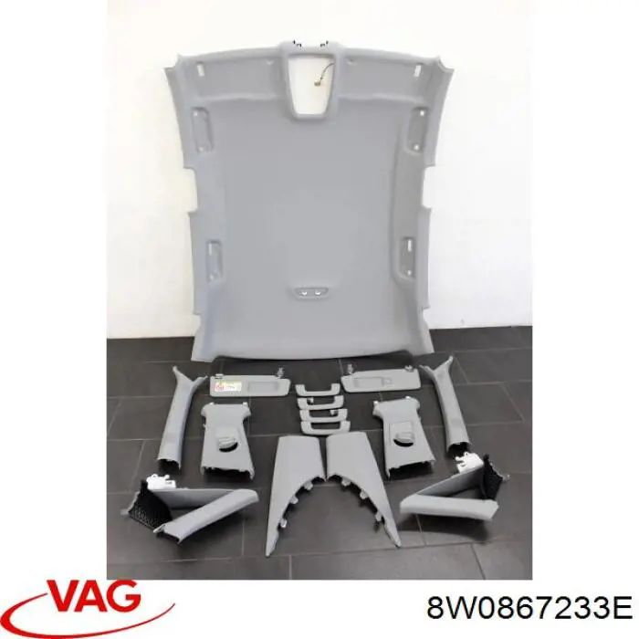 Купить 8W0867233E VAG Обшивка стойки кузова внутренняя передняя левая