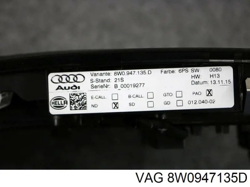  VAG 8W0947135D цена, от 57.14 USD