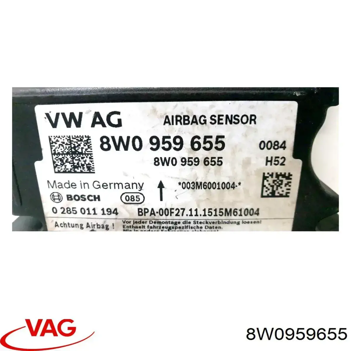 Блок управления airbag VAG 8W0959655 цена, от 126.55 USD