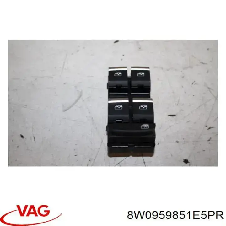 8W0959851E5PR VAG кнопочный блок управления стеклоподъемником передний левый
