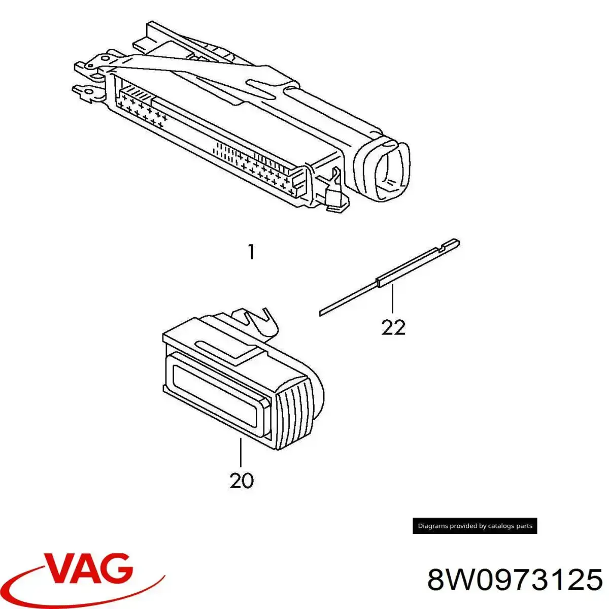  VAG 8W0973125 цена, от 3.81 USD