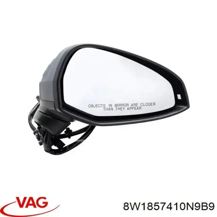Наружное зеркало правое VAG 8W1857410N9B9 цена, от 67.48 USD