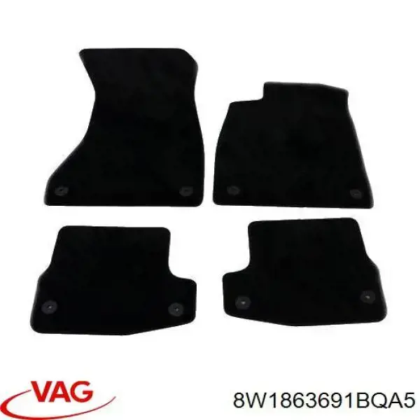 Комплект ковриков VAG 8W1863691BQA5 цена, от 19.77 USD