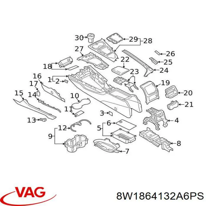 8W1864132A6PS VAG 