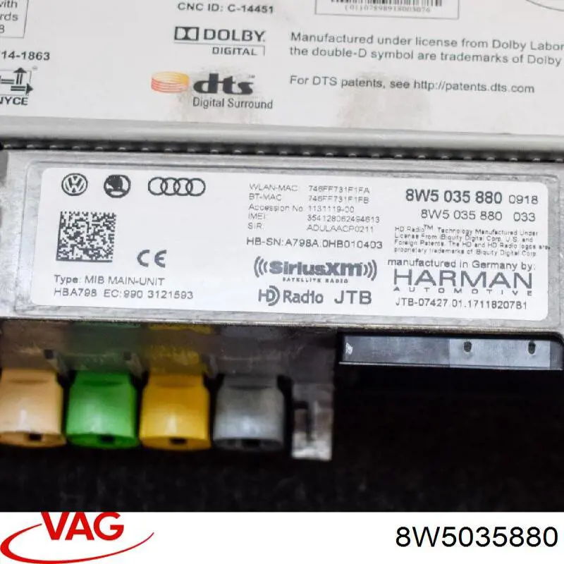 Блок управления навигацией VAG 8W5035880 цена, от 239.84 USD