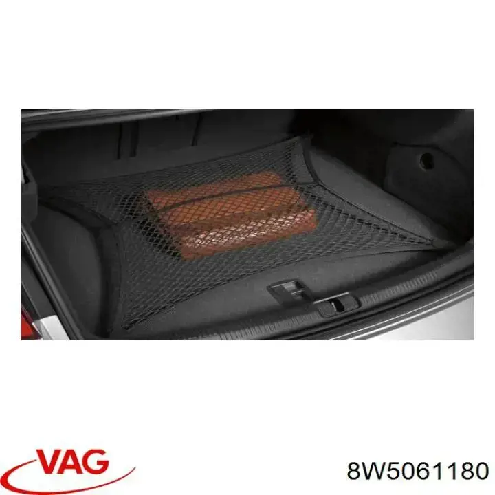 Купить 8W5061180 VAG Резиновый коврик в багажник