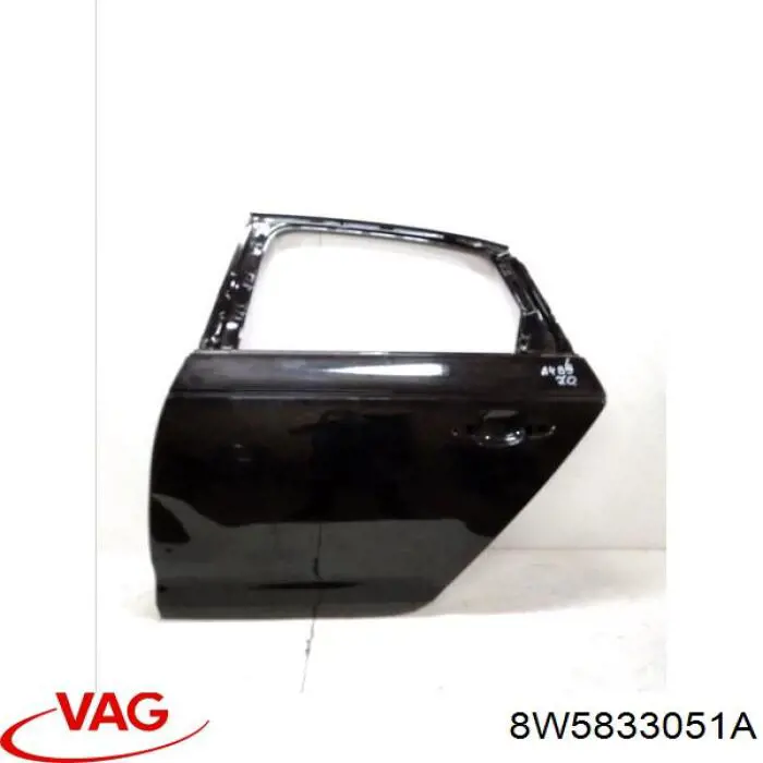 Дверь задняя, левая VAG 8W5833051A цена, от 253.39 USD