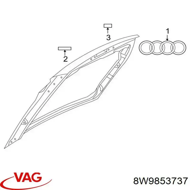  VAG 8W9853737 цена, от 7.98 USD