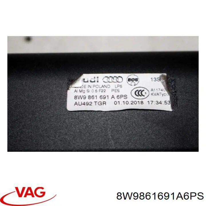  VAG 8W9861691A6PS цена, от 50.68 USD