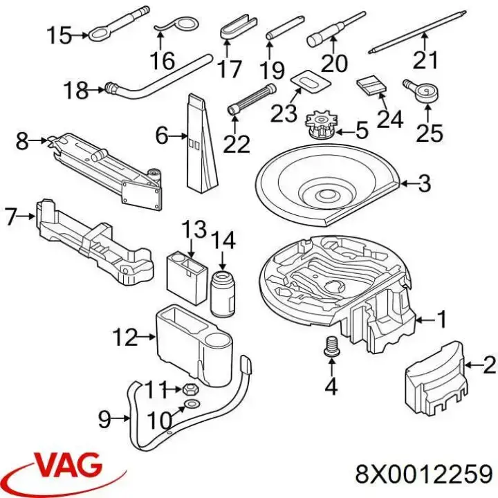  8X0012259 VAG