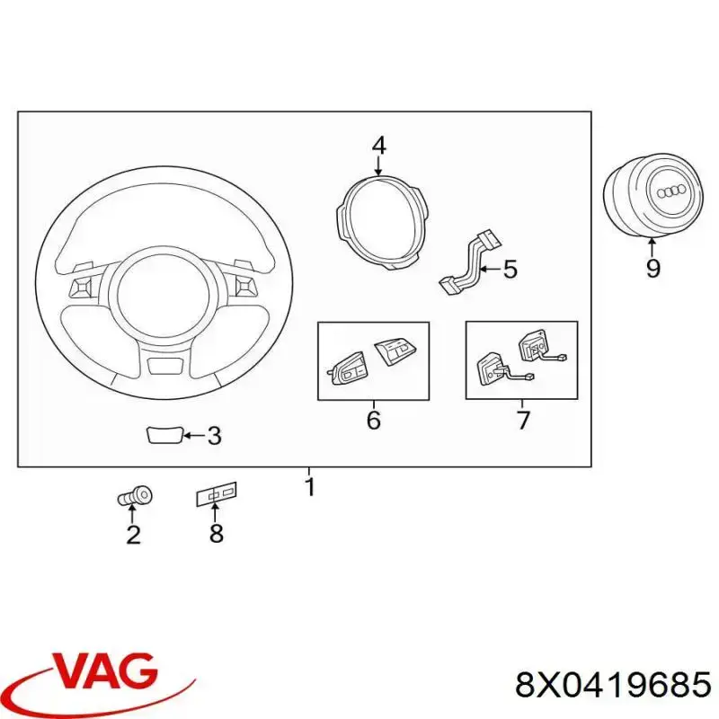 8X0419685 VAG 