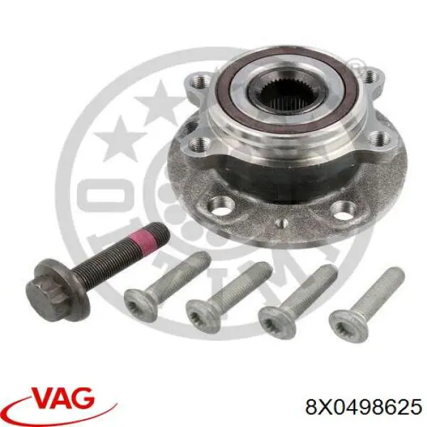 Купить 8X0498625 VAG Ступица переднего колеса
