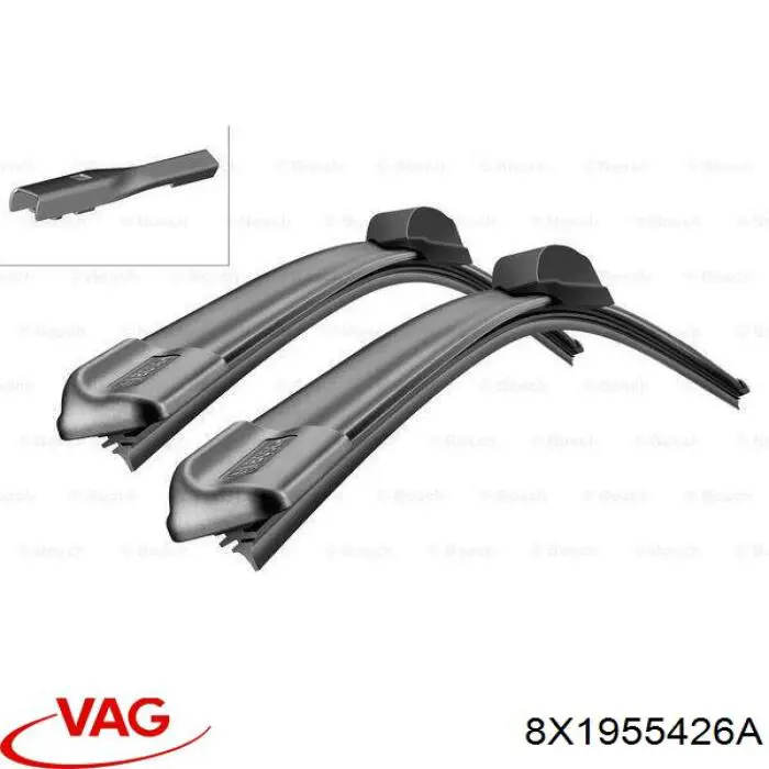 Купить 8X1955426A VAG Щетка-дворник лобового стекла пассажирская