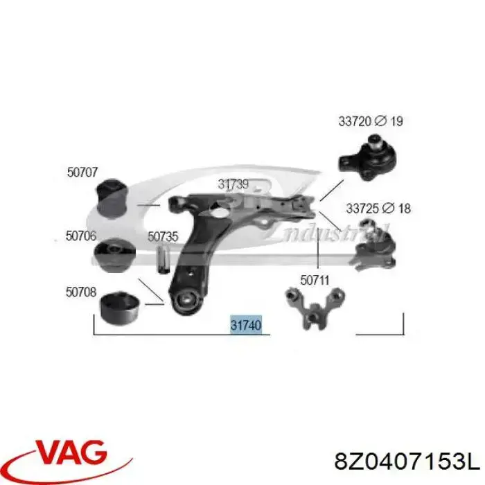 Стойки и рычаги подвески Triscan 8500295205 цена, от 65.85 USD