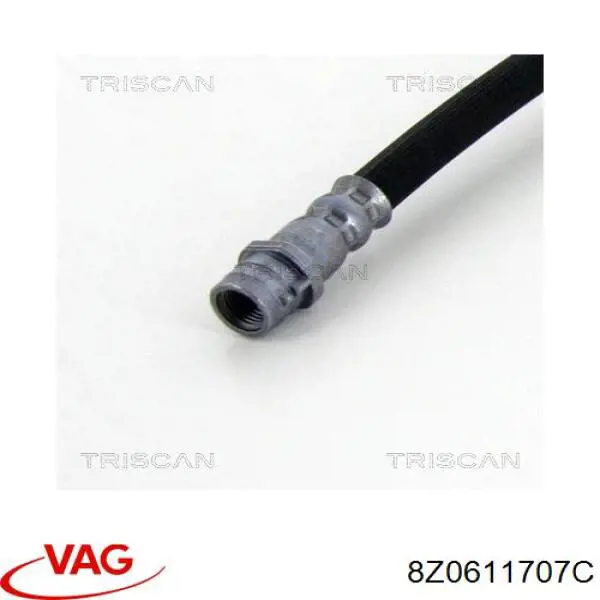 Купить 8Z0611707C VAG Шланг тормозной передний
