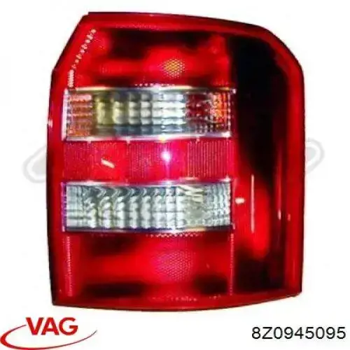 Фонарь задний левый 8Z0945095 VAG
