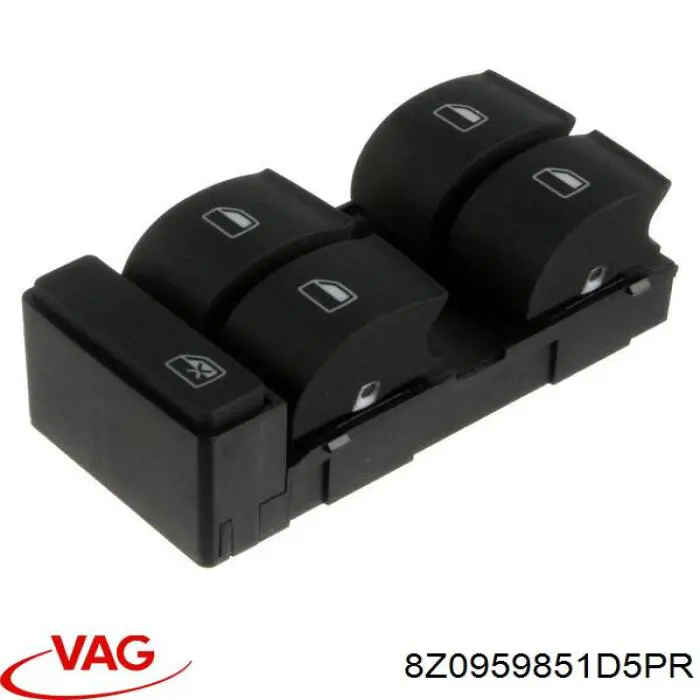 8Z0959851D5PR VAG кнопочный блок управления стеклоподъемником передний левый