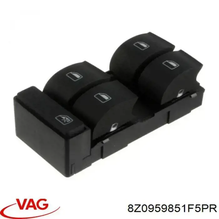 8Z0959851F5PR VAG кнопочный блок управления стеклоподъемником передний левый