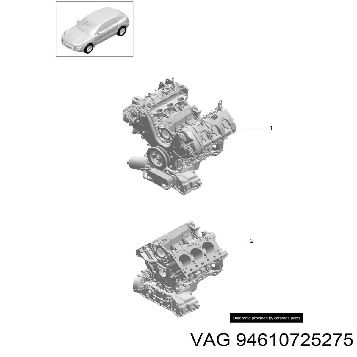 94610725275 VAG cadeia de bomba de óleo